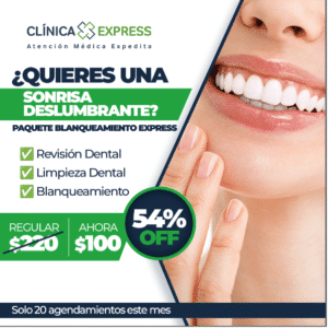 Revisión dental, Limpieza dental y Blanqueamiento