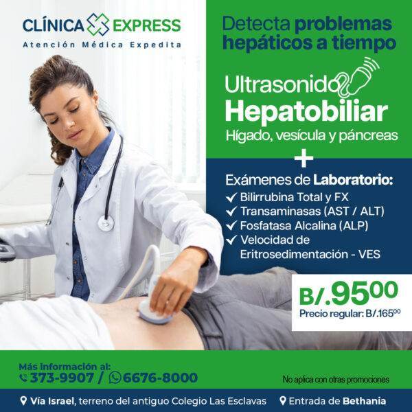 Ultrasonido Hepatobiliar para hígado, vesícula y páncreas